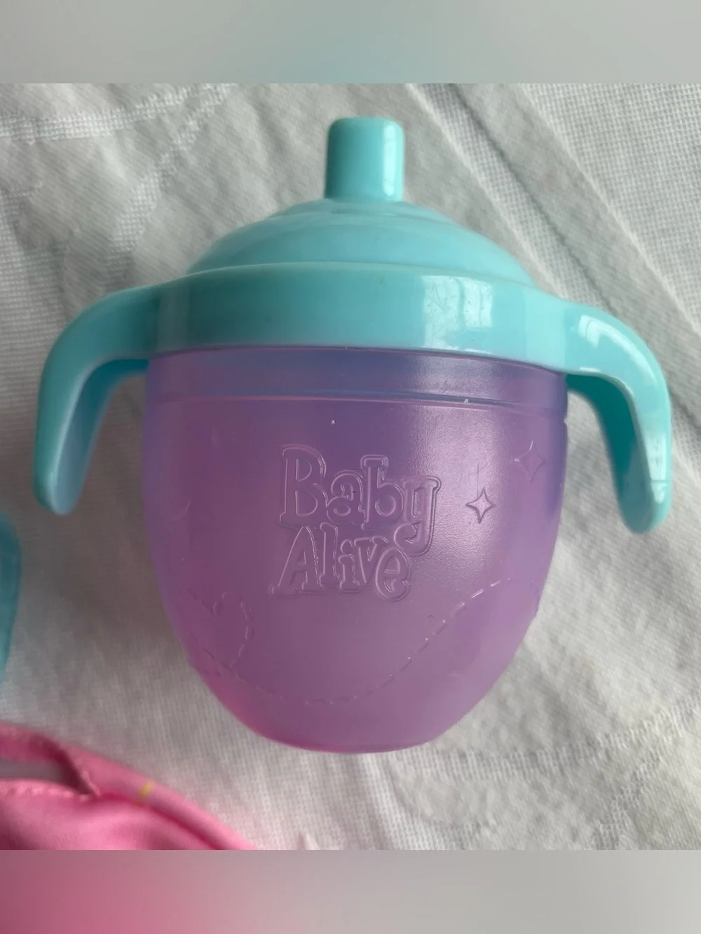 Baby Alive Twinkles ‘n Tinkles Doll Shirt Sippy Cup cream Tube Lot Replacement